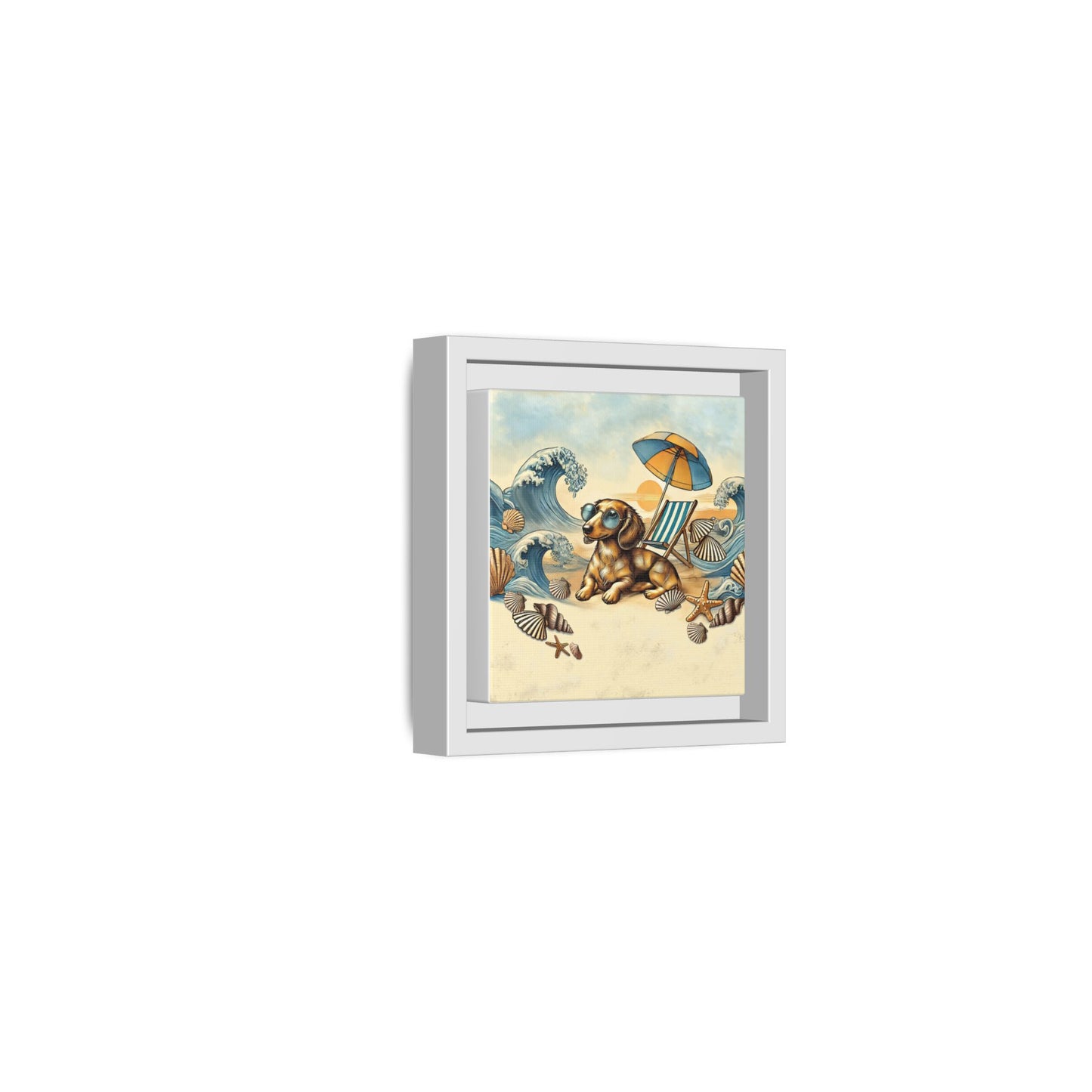 Dachshund on the Beach Wall Art