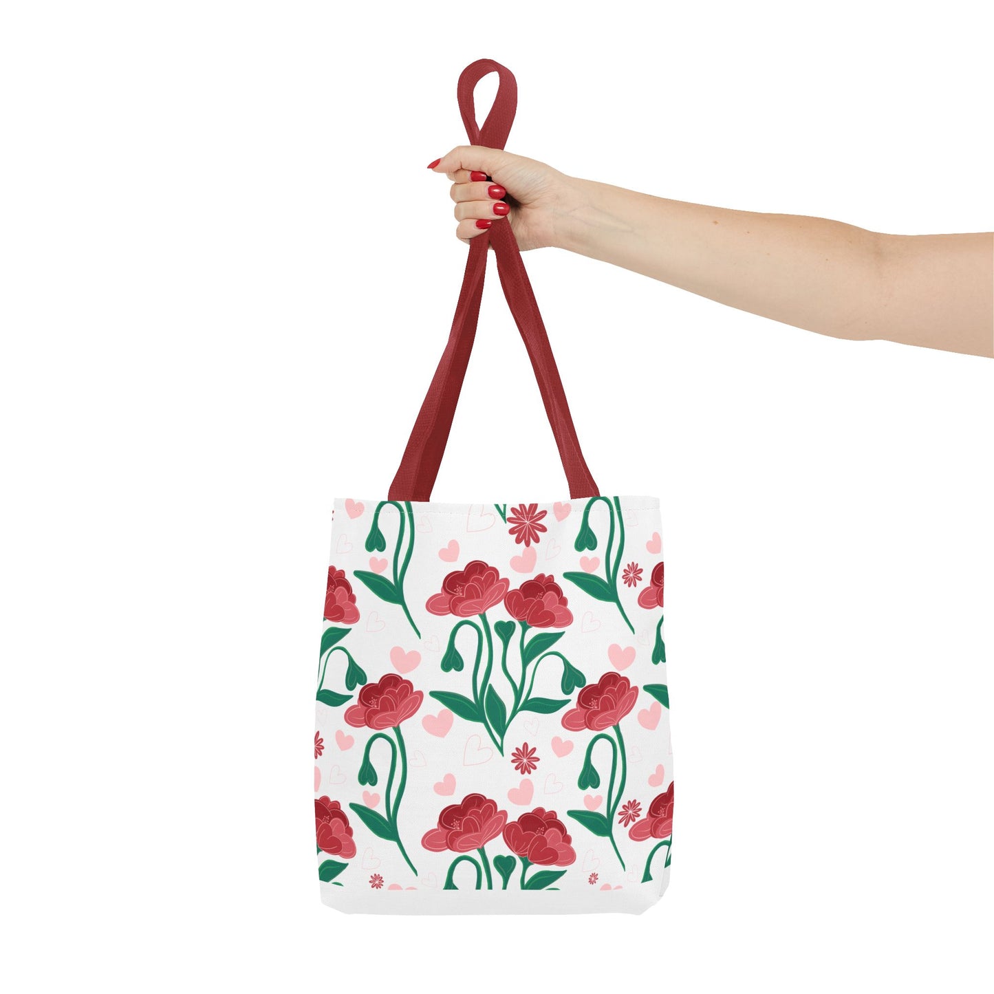 Valentines Day Floral Tote Bag