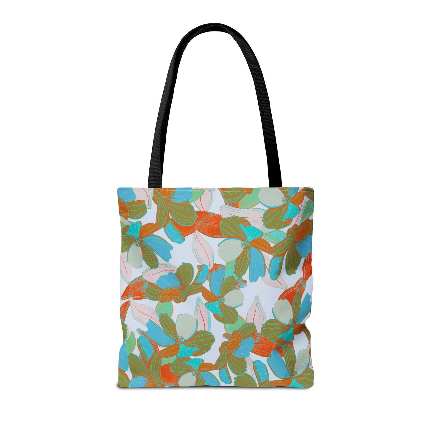 Beautiful Floral Tote Bag- Blue