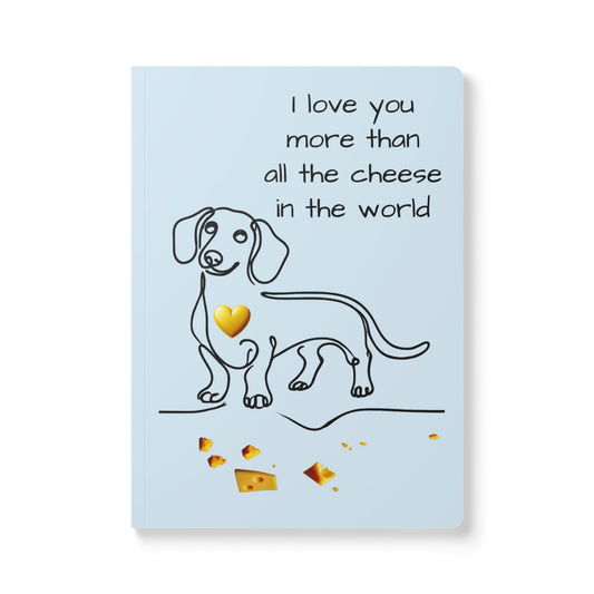 Love You More than Cheese Softcover Journal