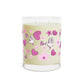 Valentines Day Candle - 11oz Scented Candle with Hearts and Daisies