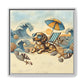 Dachshund on the Beach Wall Art