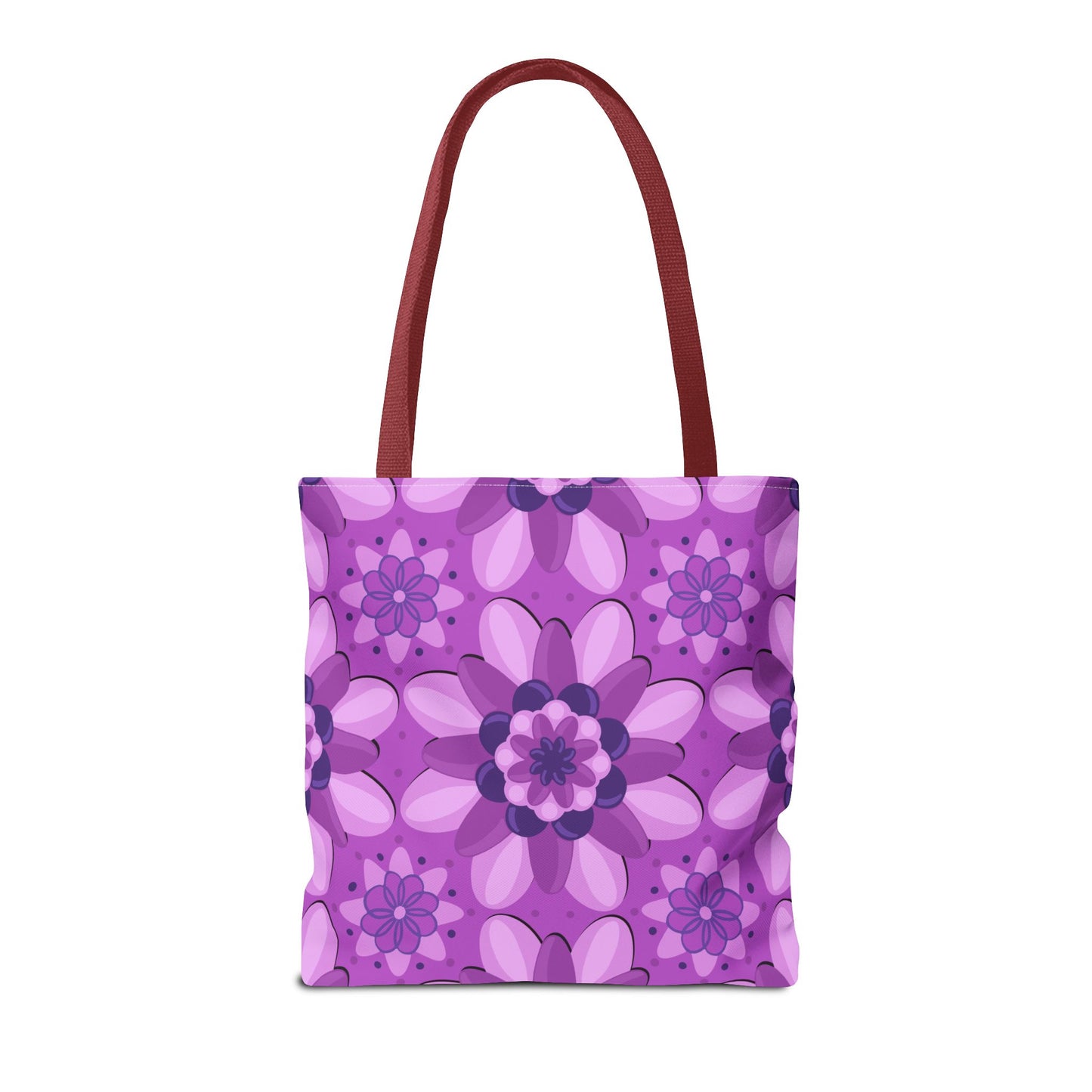 Purple Floral Tote Bag