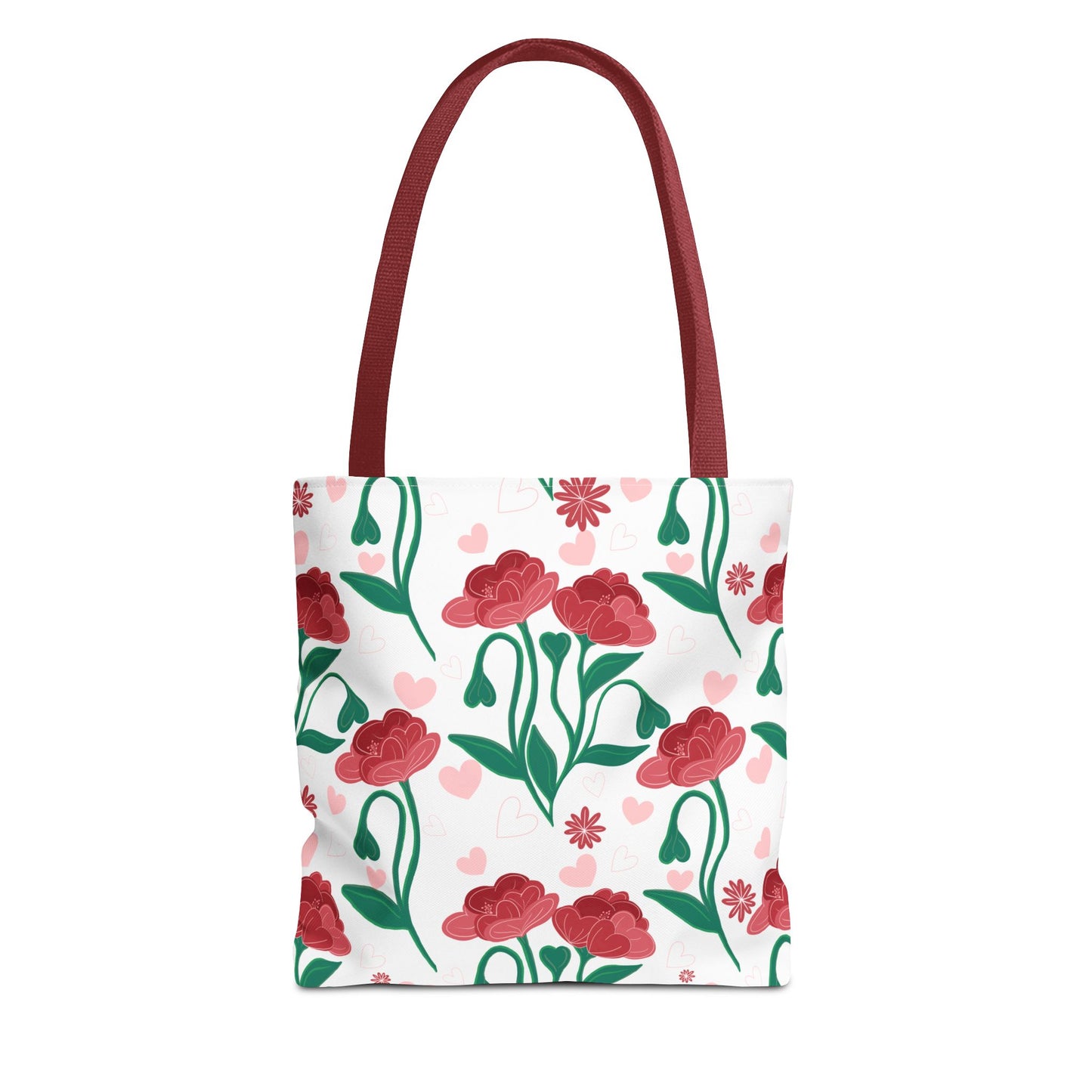 Valentines Day Floral Tote Bag