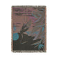 Tropical Heron Sunset Woven Blanket