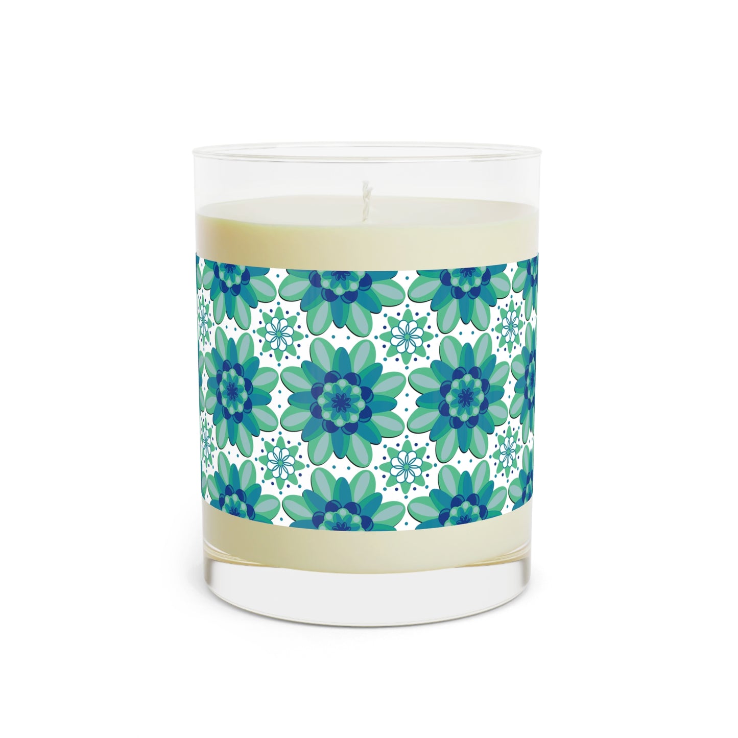 Scented Candle - Floral Design