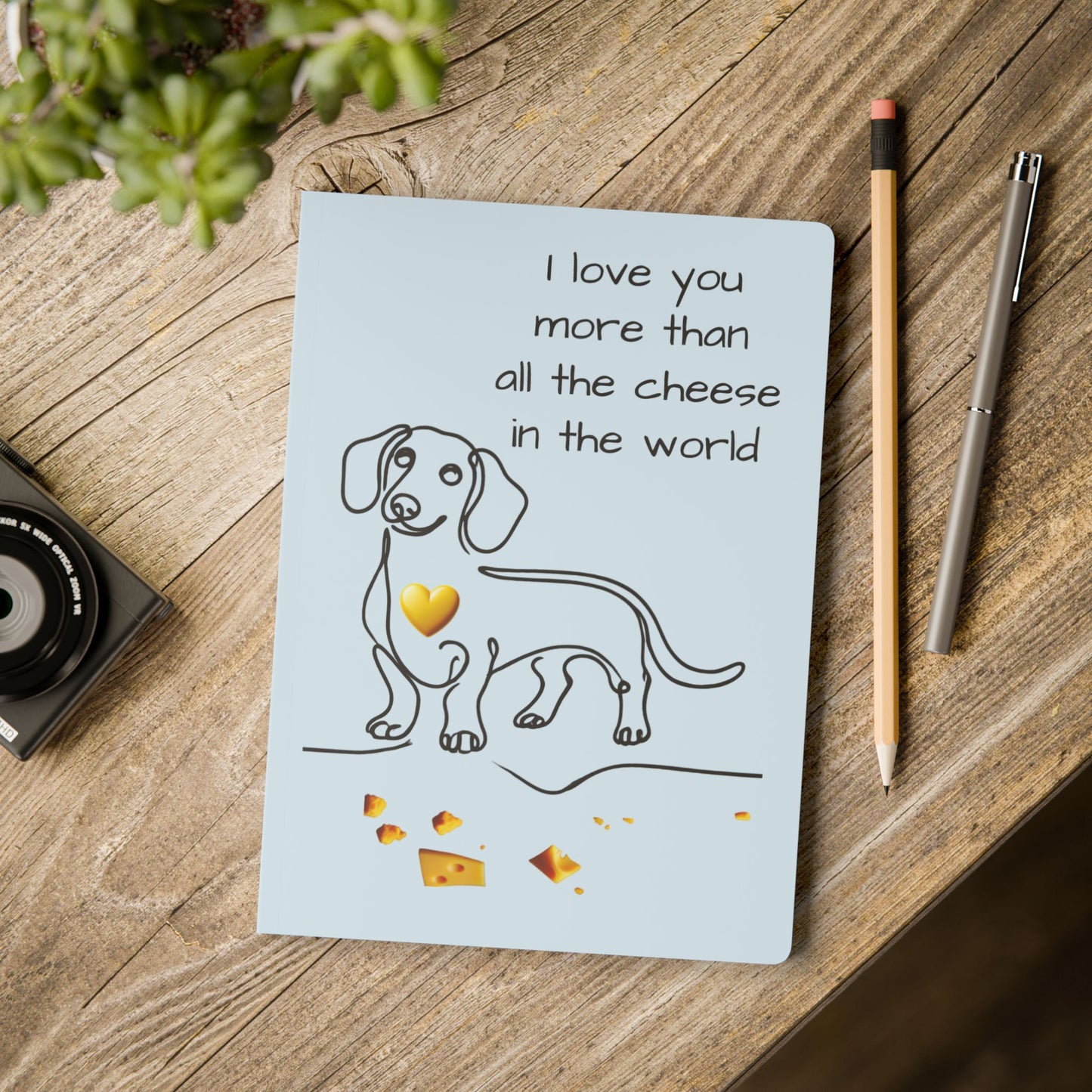 Love You More than Cheese Softcover Journal