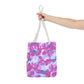 Beautiful Floral Tote Bag in Purple