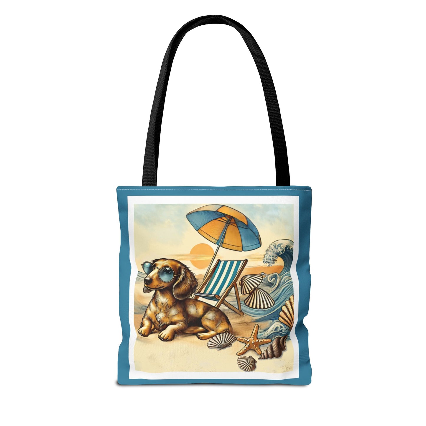 Dachshund Beach Tote Bag