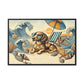 Dachshund on the Beach Wall Art
