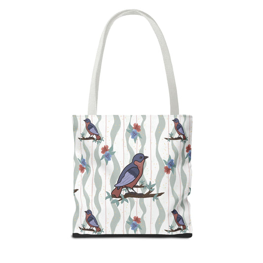 Birds and Flowers Tote Bag