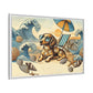 Dachshund on the Beach Wall Art