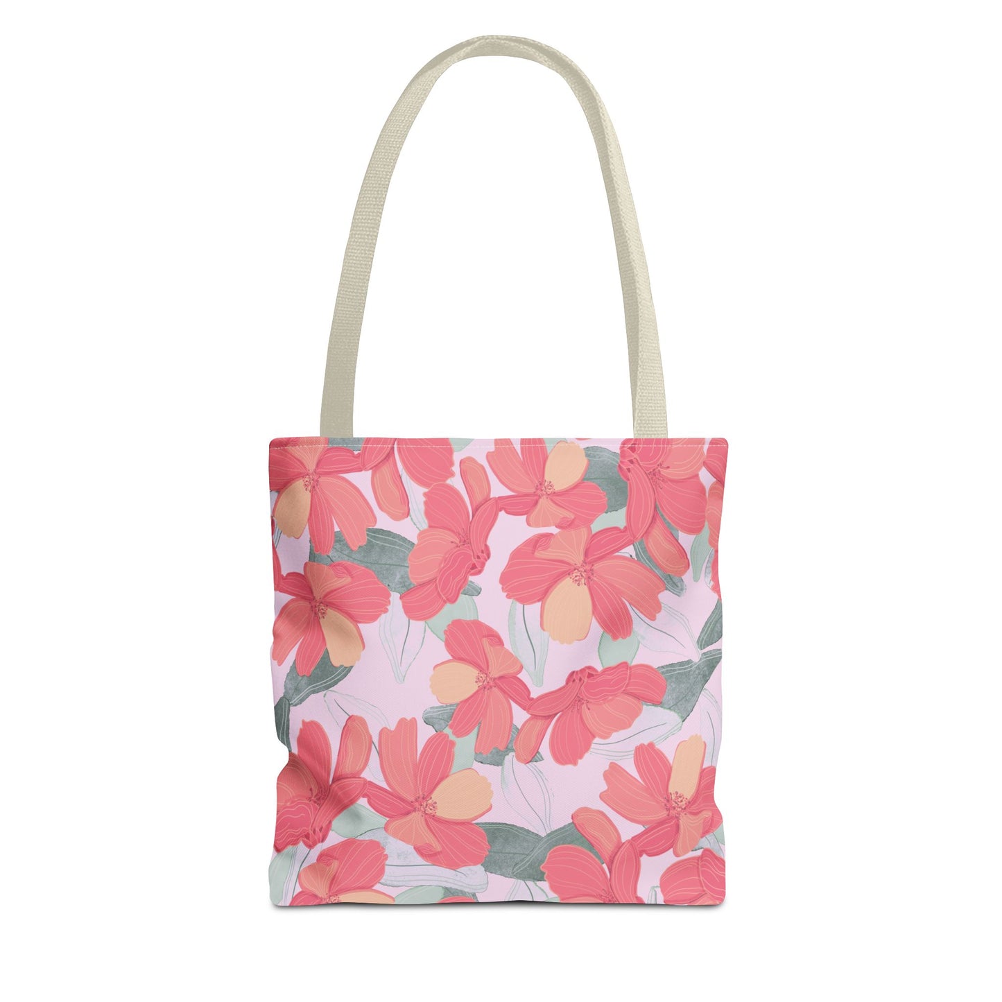 Beautiful Floral Tote Bag in Pink