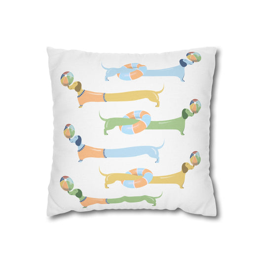 Square Pillowcase - Doxie in the Sun Design
