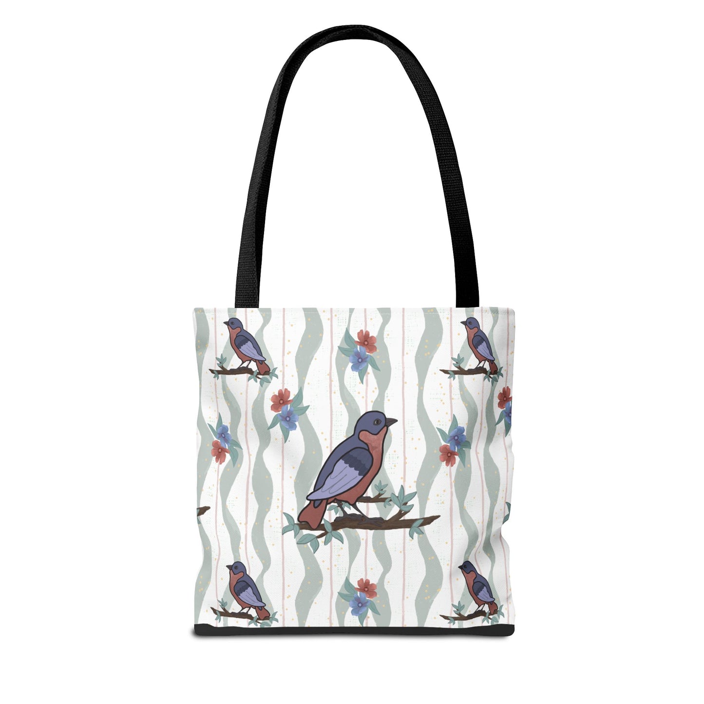 Birds and Flowers Tote Bag