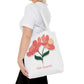 Hello Beautiful Floral Tote Bag