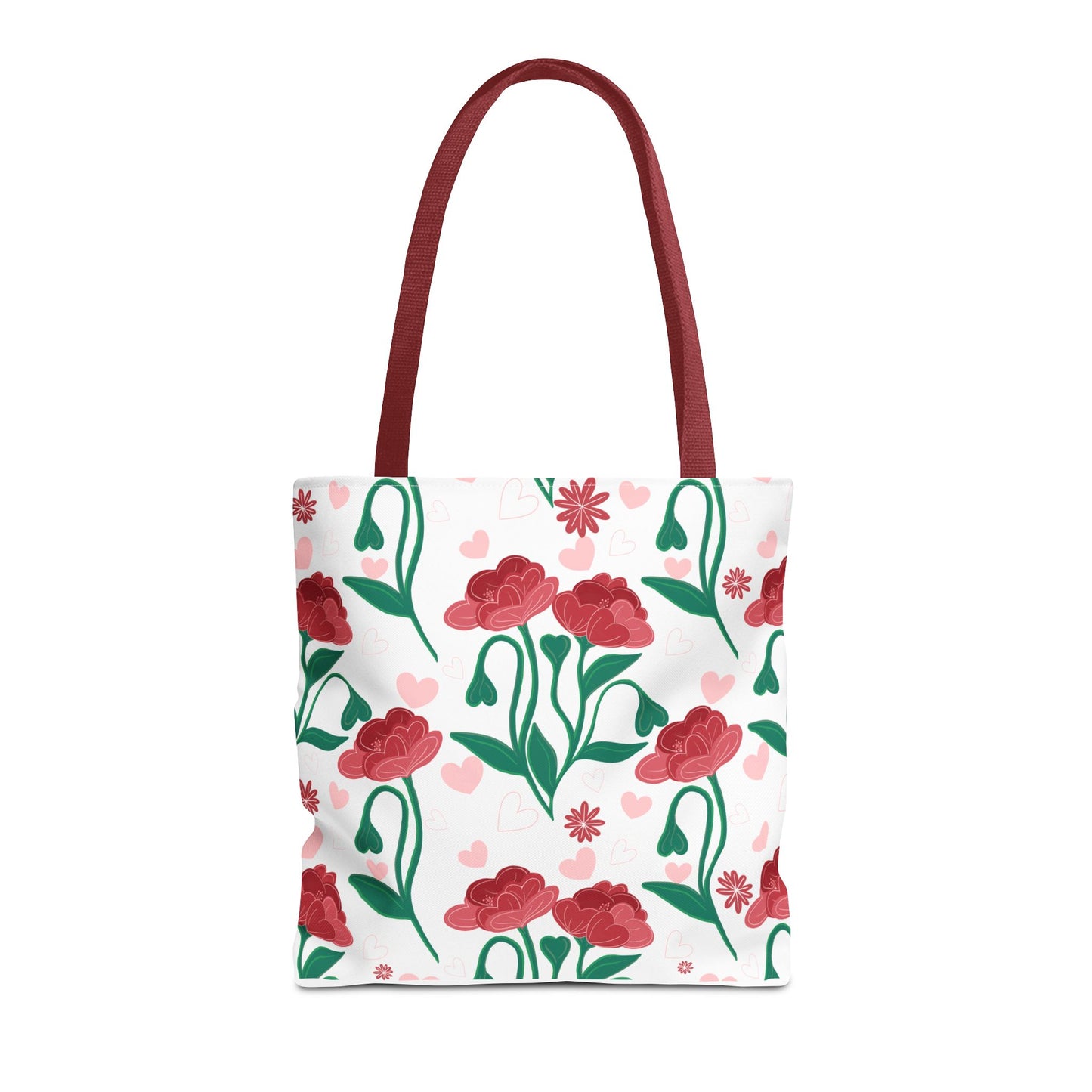 Valentines Day Floral Tote Bag