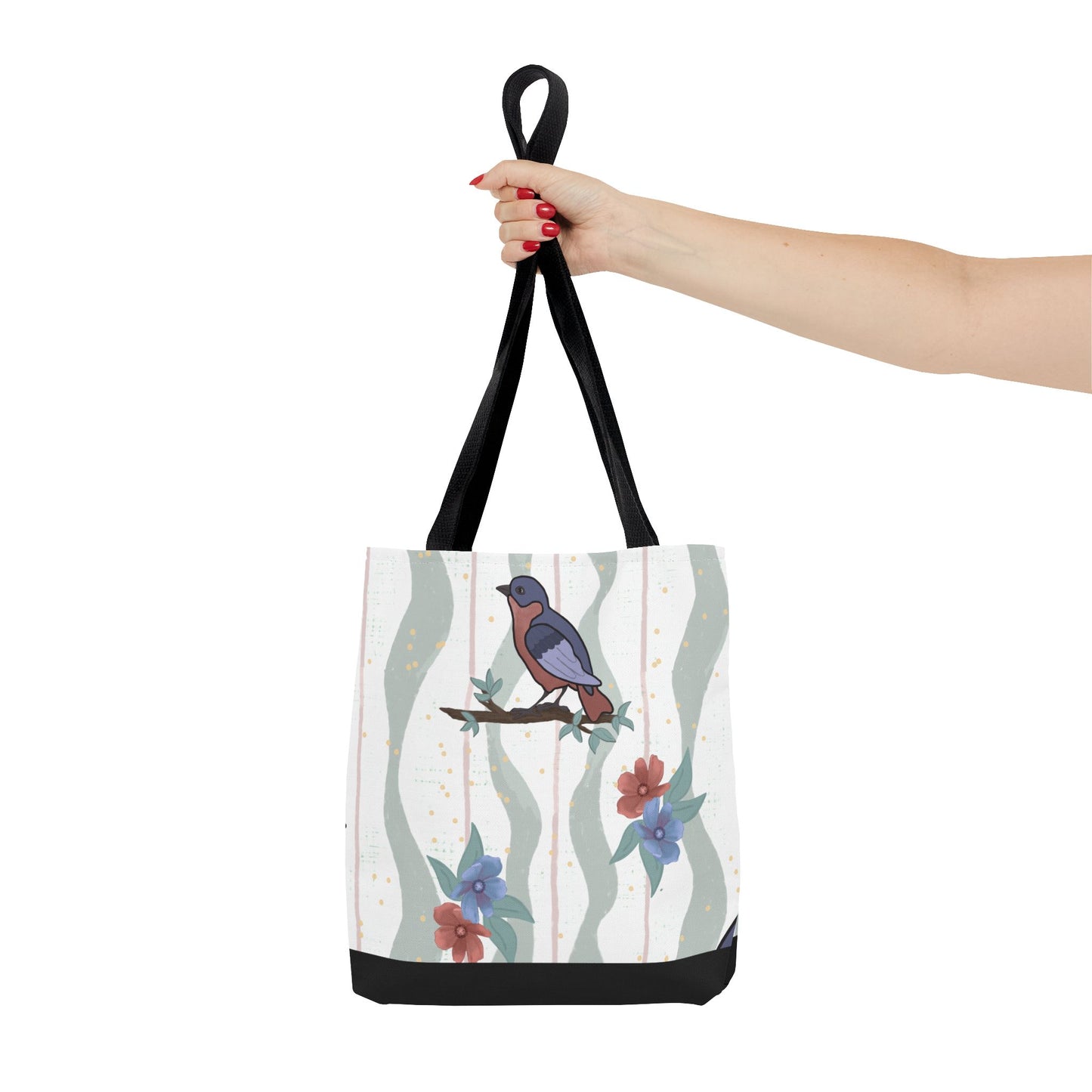 Birds and Flowers Tote Bag