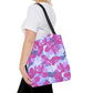 Beautiful Floral Tote Bag in Purple