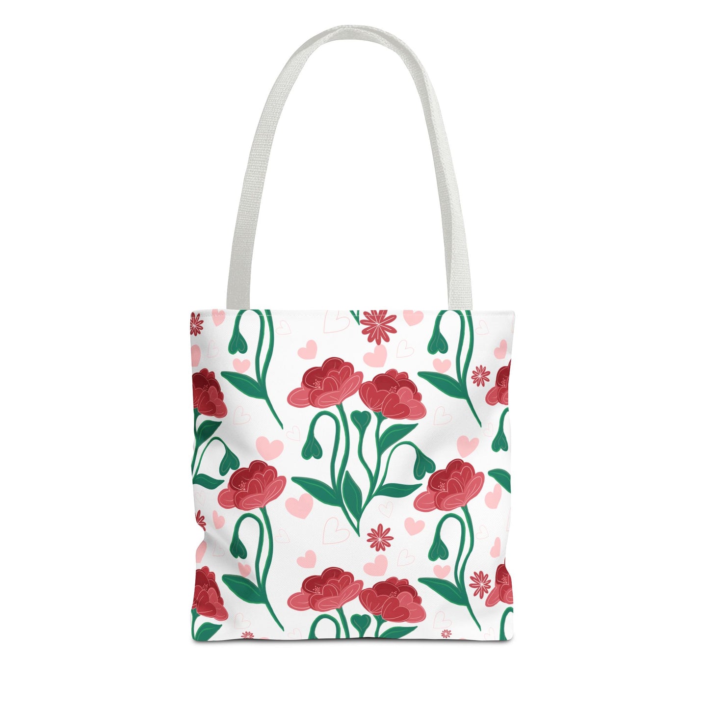 Valentines Day Floral Tote Bag