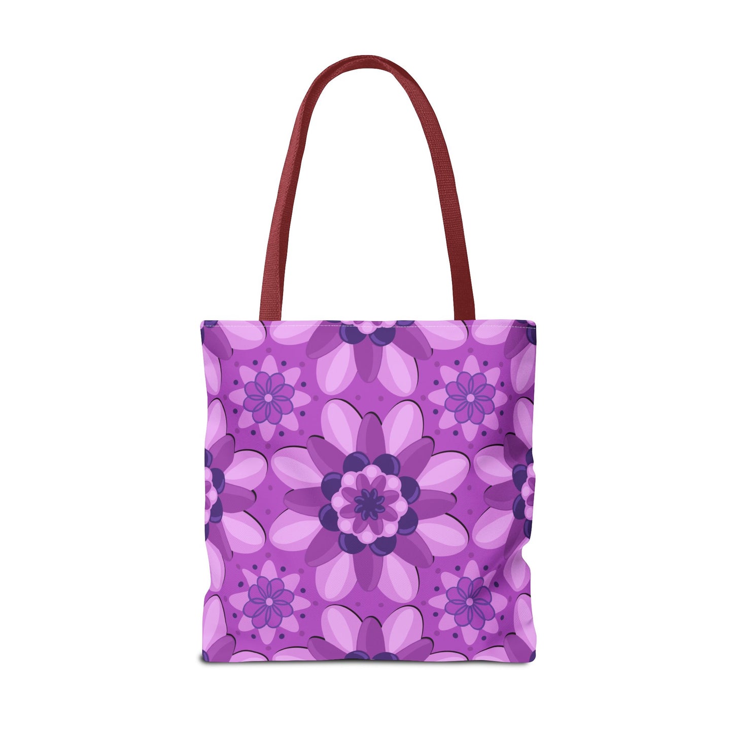 Purple Floral Tote Bag