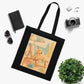 Retro Dachshund Cotton Tote Bag - Beach bag, shopping bag, Dachshund Mom Gift, Dachshund Lover, Doxie, Weeny Dog gift, Dog Mom Gift
