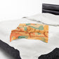 Plush Blanket - Retro Dachshund Design