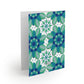 Blue and Green Floral Greeting Cards