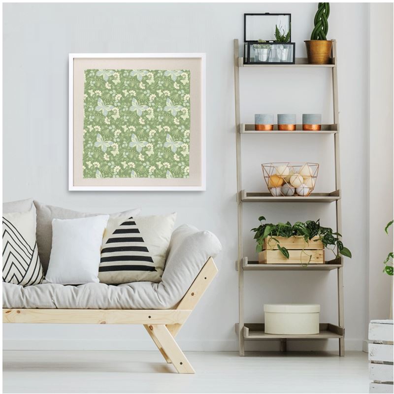 Framed Silk Scarf