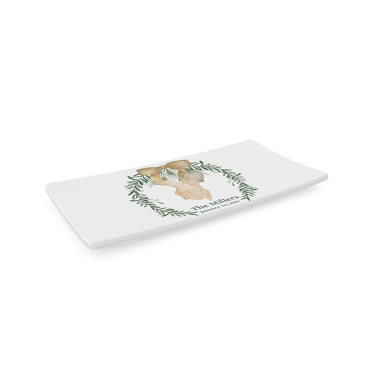 Personalized Bone China Wedding Tray Custom Bridal Gift Anniversary