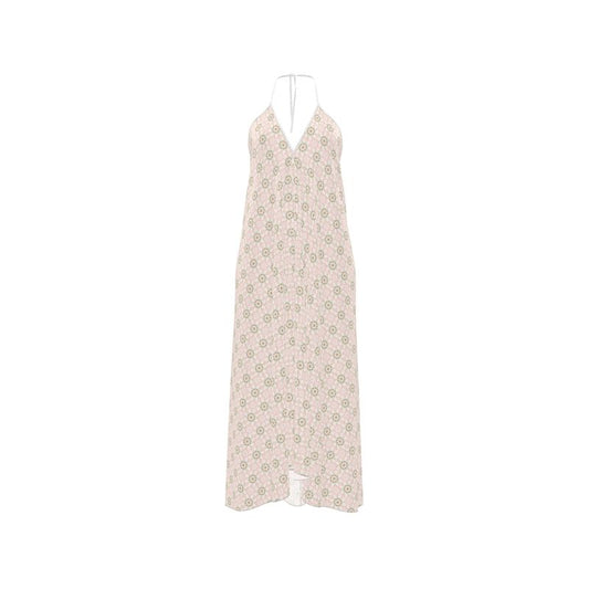 Halter Dress Elegant Flowing Boho Design