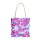 Beautiful Floral Tote Bag in Purple