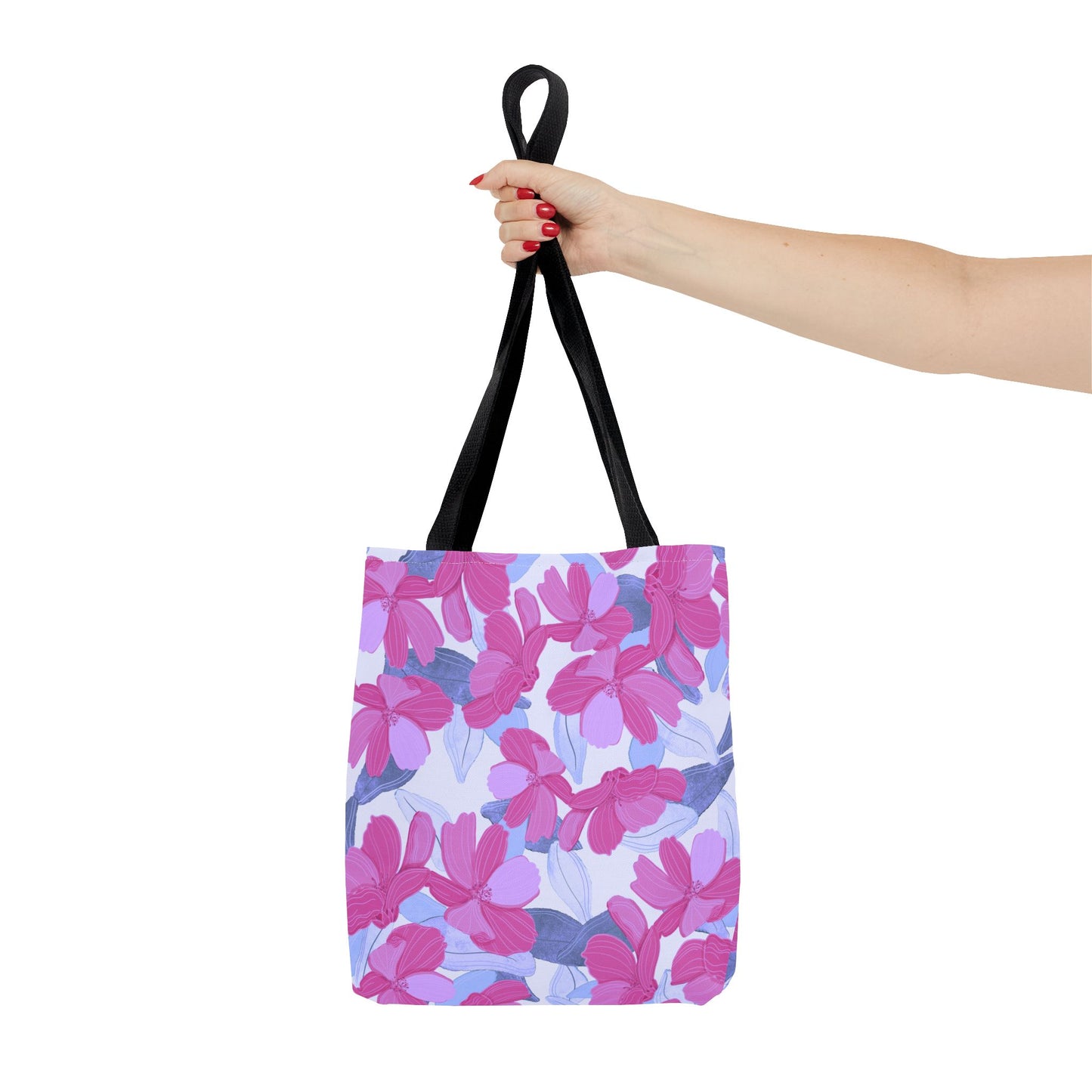 Beautiful Floral Tote Bag in Purple