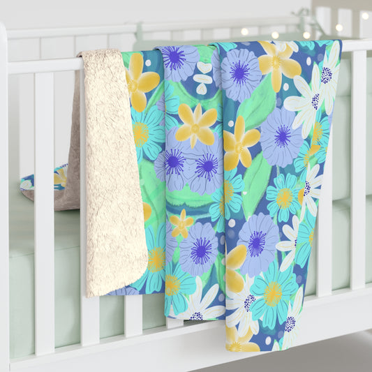 Cozy Floral Throw Blanket- Warm Blanket, Blanket with flowers, Gift for Teen, Teen Gifts, Mom gifts, Gifts for Girls, Soft Blanket for kids, Grandma Gifts