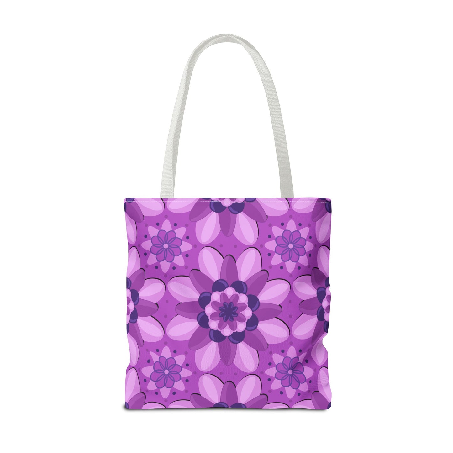 Purple Floral Tote Bag