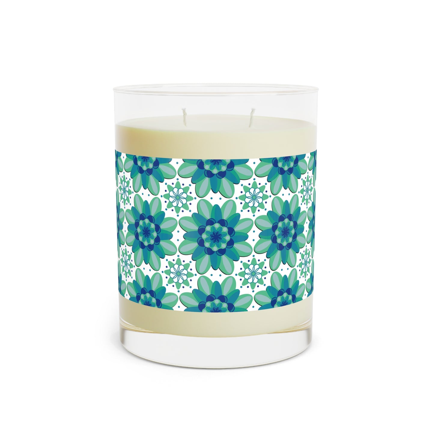 Scented Candle - Floral Design