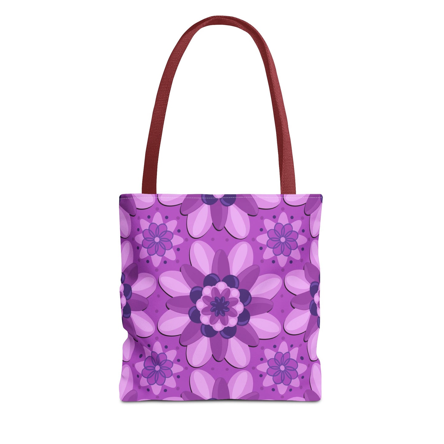 Purple Floral Tote Bag