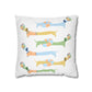 Square Pillowcase - Doxie in the Sun Design
