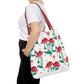 Valentines Day Floral Tote Bag