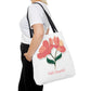 Hello Beautiful Floral Tote Bag