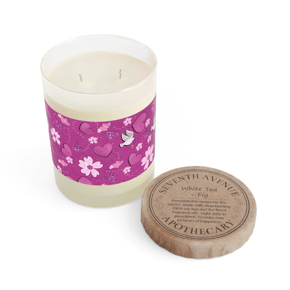 Hearts Design Scented Candle