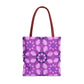 Purple Floral Tote Bag