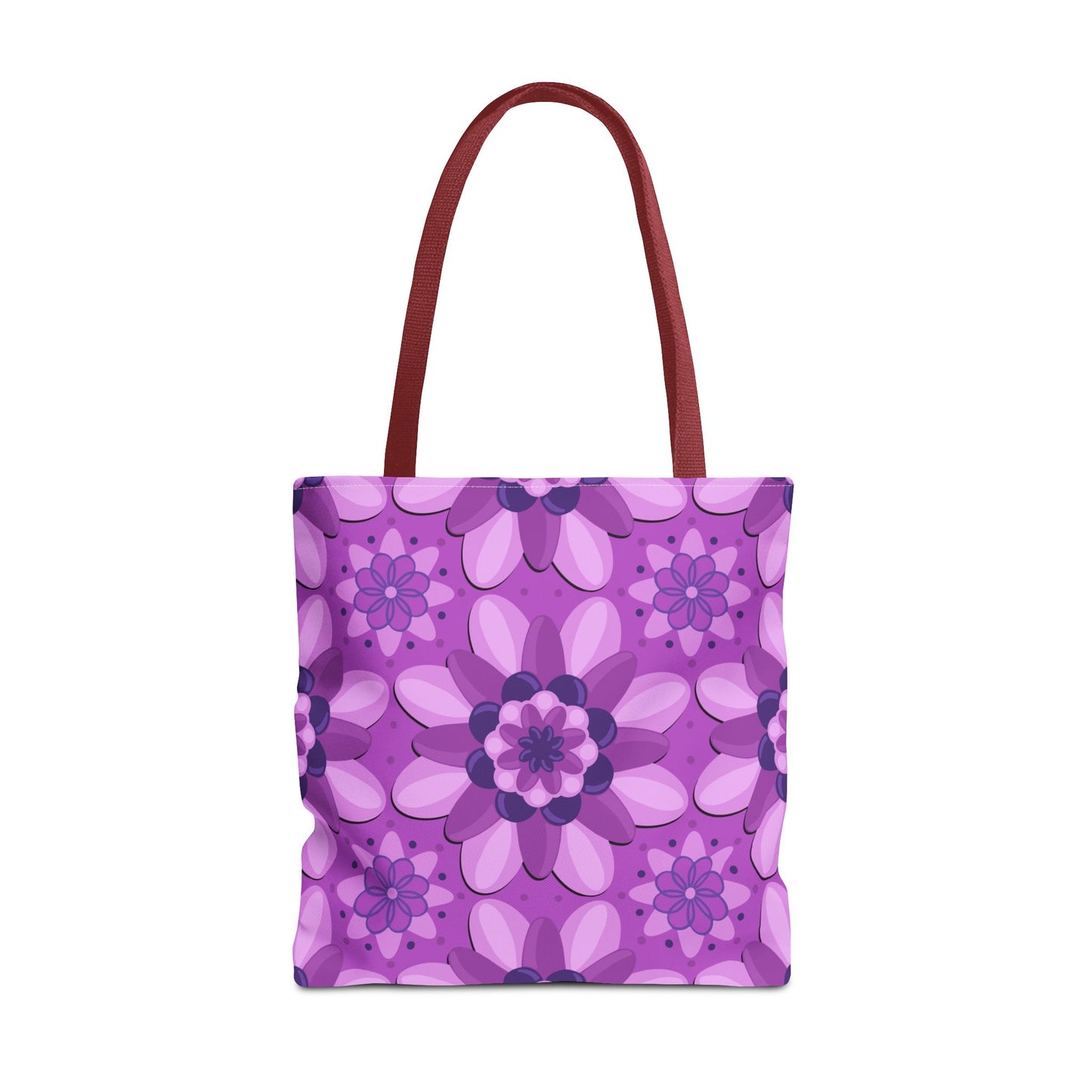 Purple Floral Tote Bag