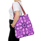 Purple Floral Tote Bag