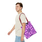 Purple Floral Tote Bag