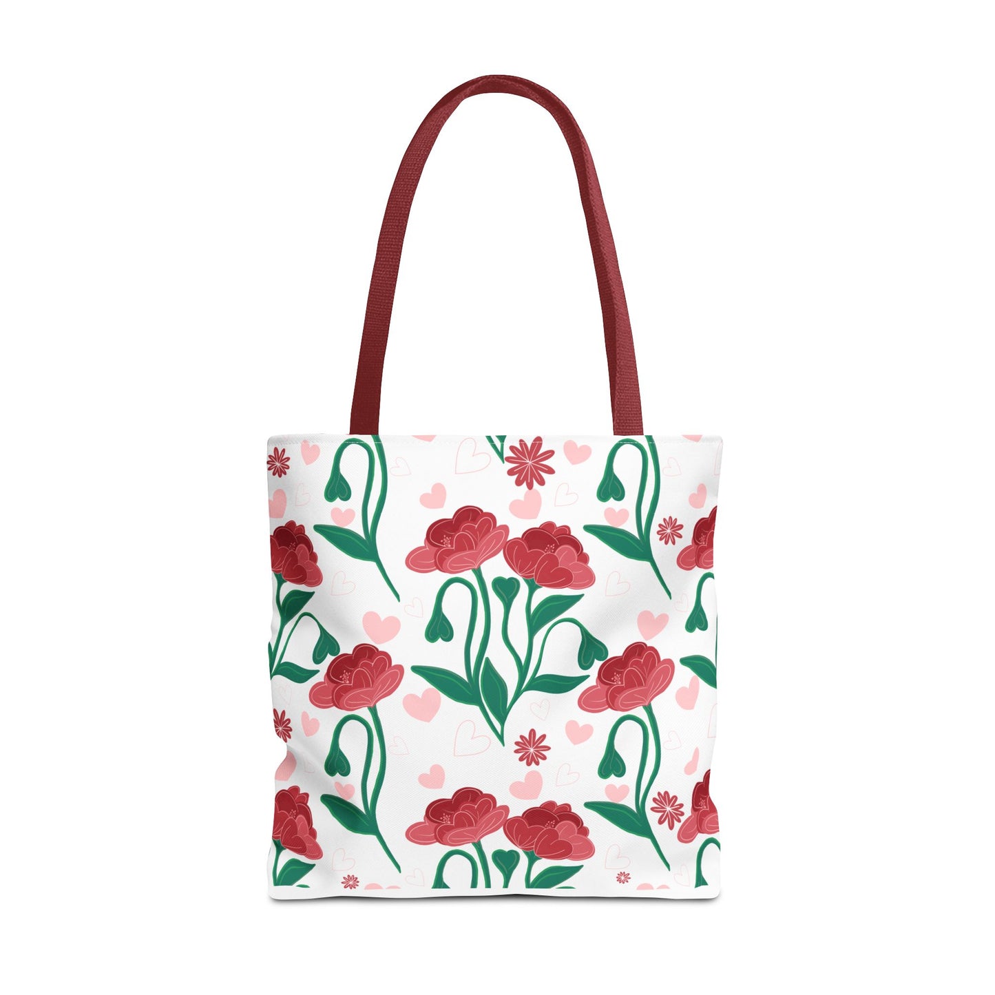 Valentines Day Floral Tote Bag