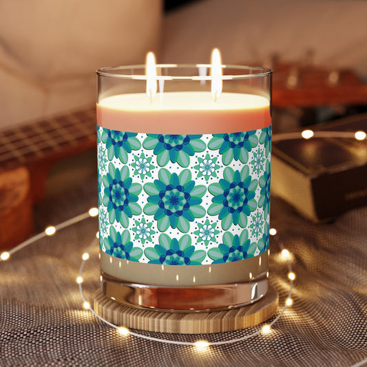 Scented Candle - Floral Design