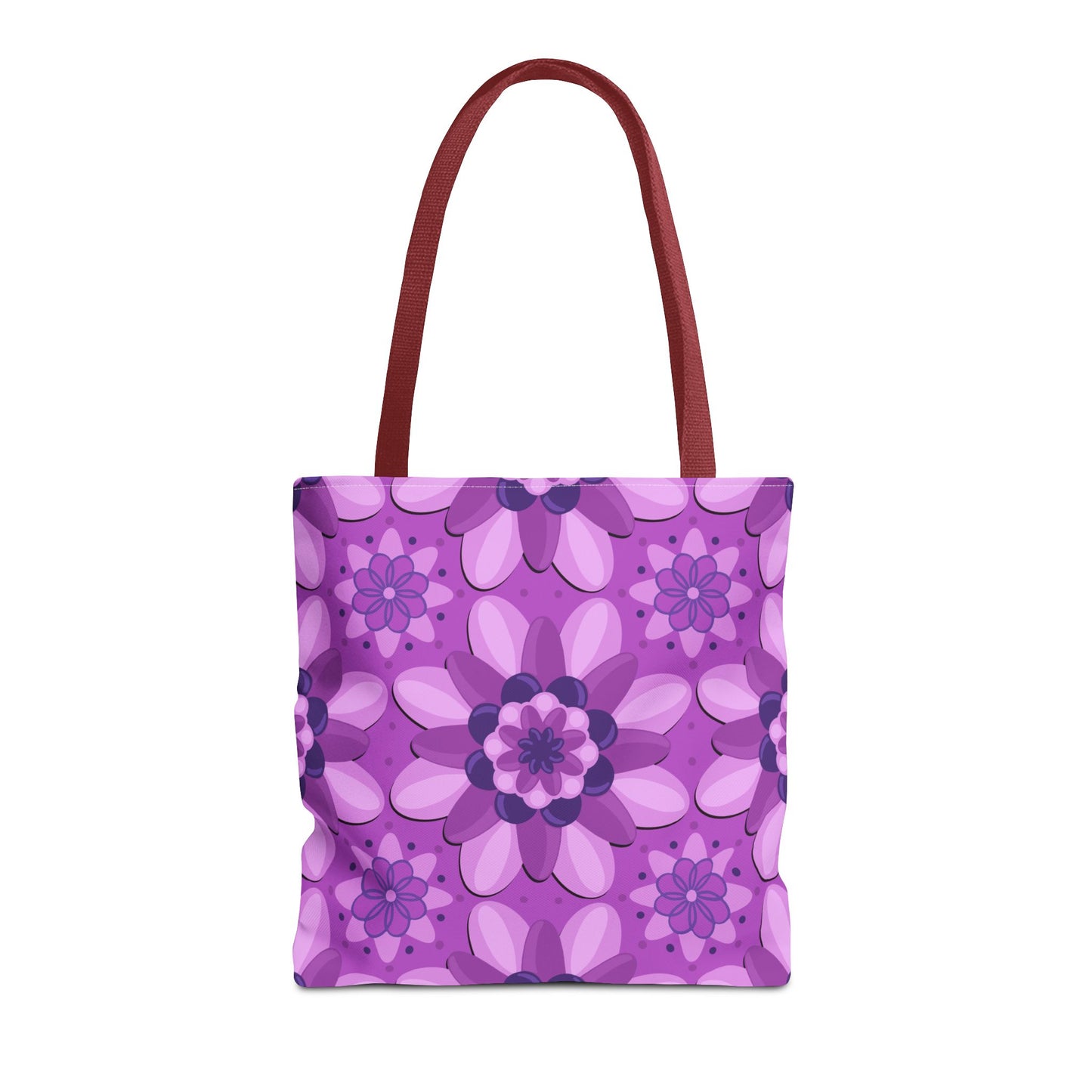 Purple Floral Tote Bag