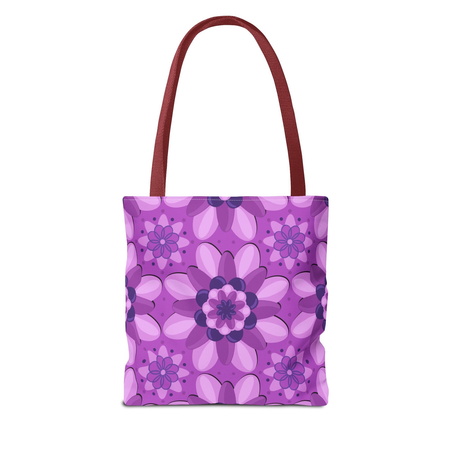 Purple Floral Tote Bag