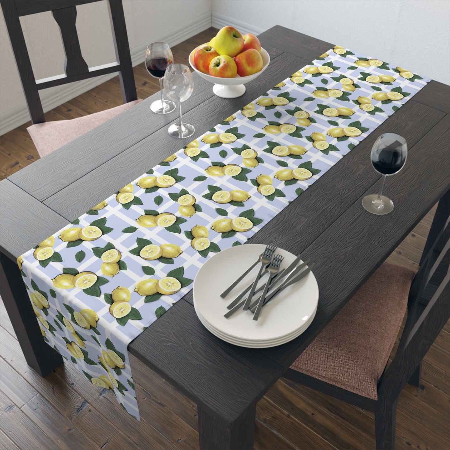 Lemonade Delight Table Runner - Vibrant Cotton/Poly Home Décor for Summer Gatherings